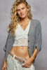 Crochet Woven Cardigan Top