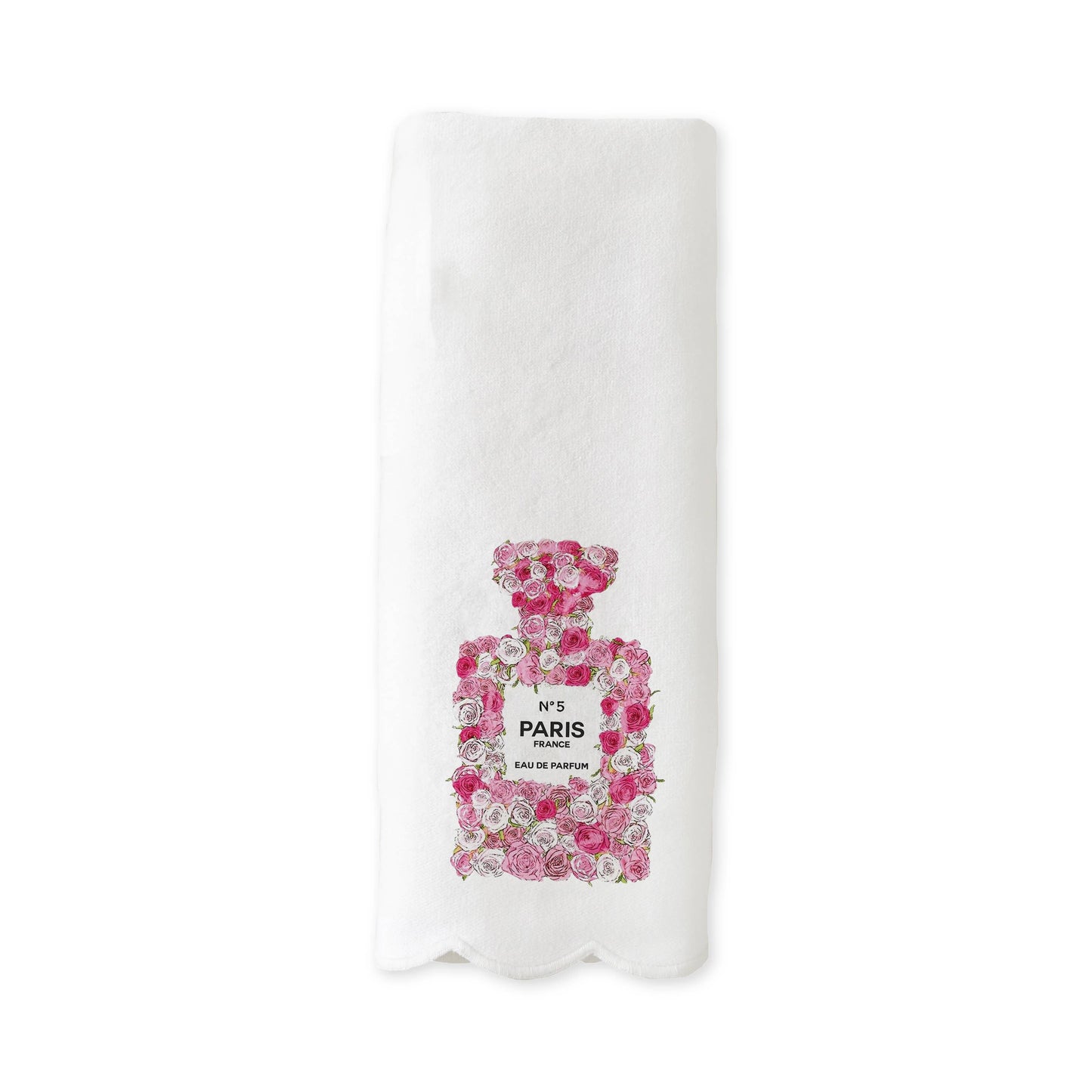 Scalloped Guest Towel - PARIS FRANCE
