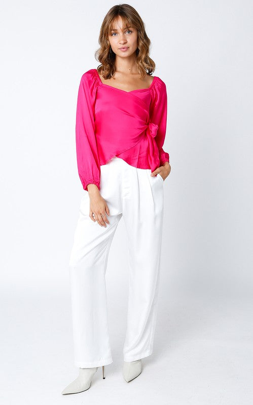 Beverly Satin Wrap Pink