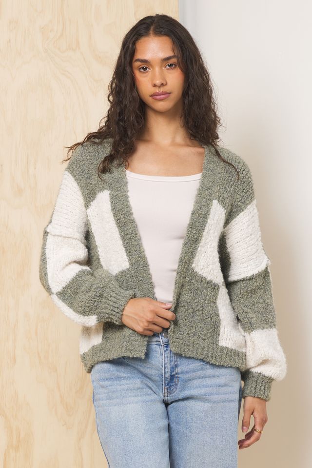 Olive and Green Cardigan