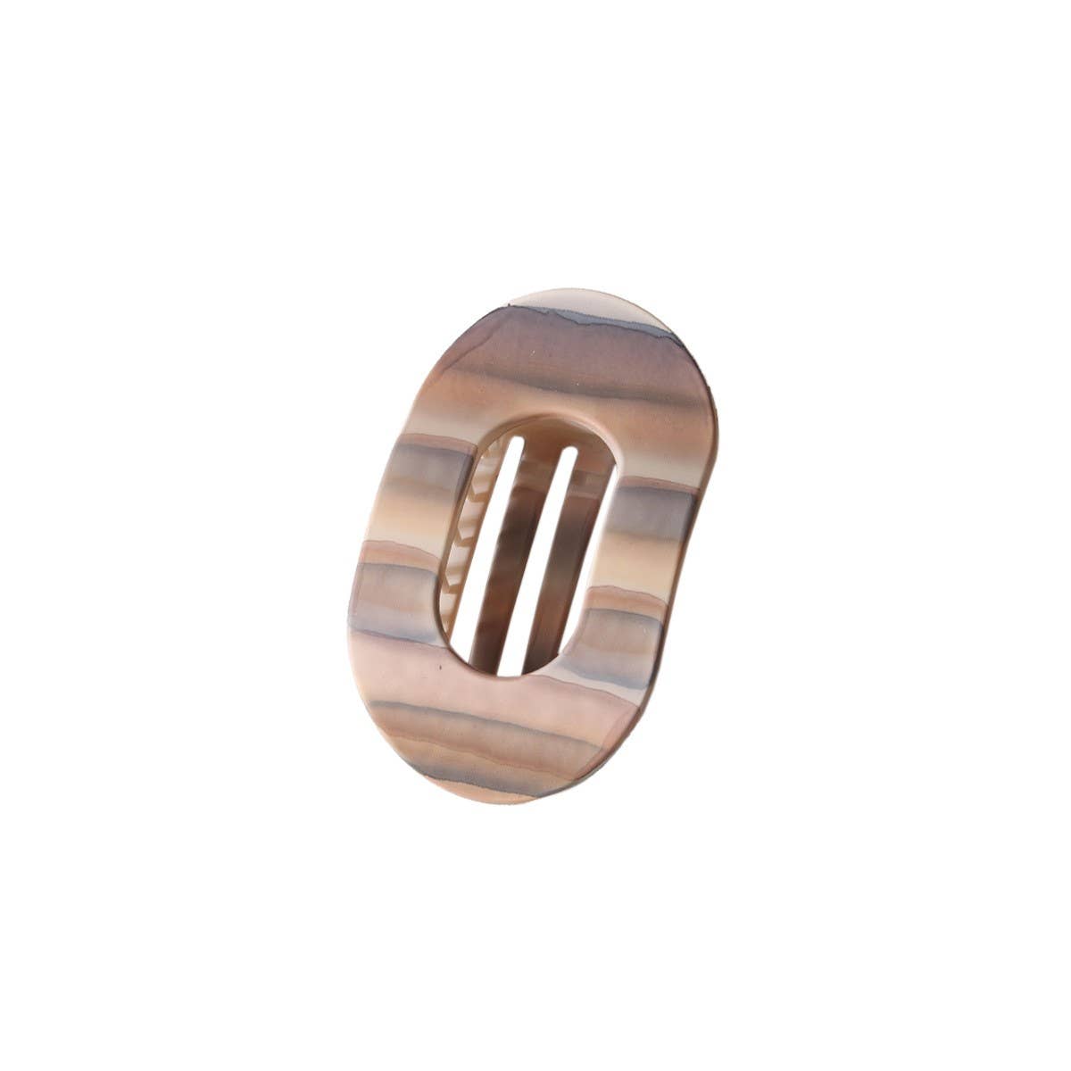 IRIDESCENT OVAL HAIR CLAW CLIP