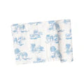 Angel Dear Farm Toile Blue - Swaddle Blanket