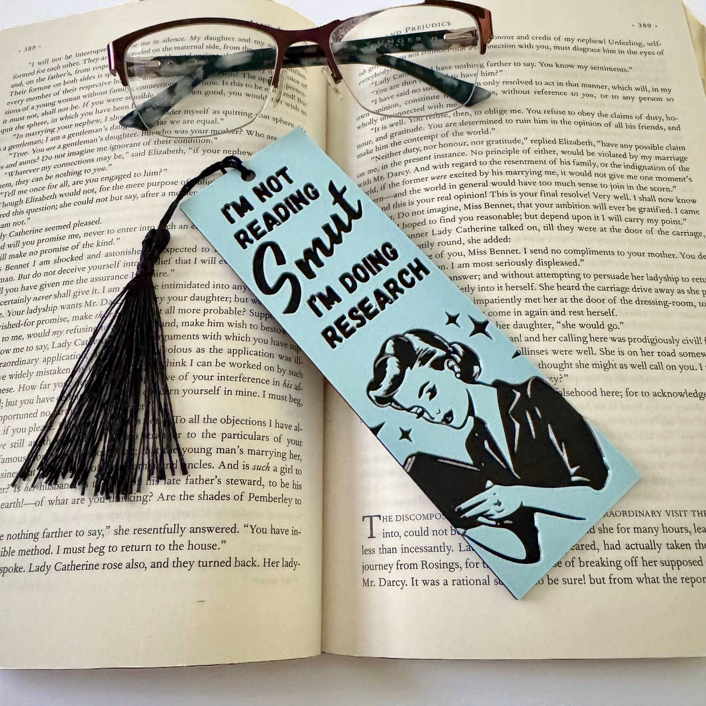 I'm Not Reading Smut, I'm doing Research 3D Bookmark