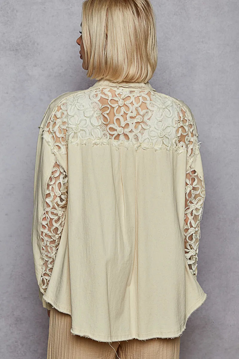 Oat Milk Button Down