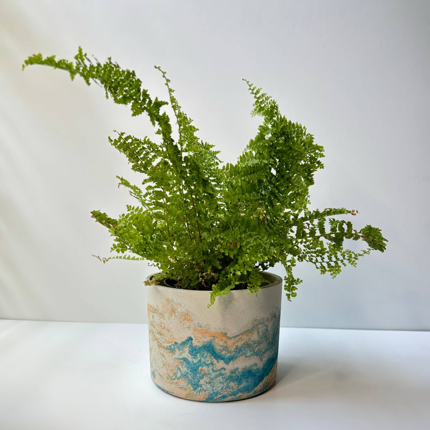 Indoor/Outdoor Planter: Turquoise Fusion