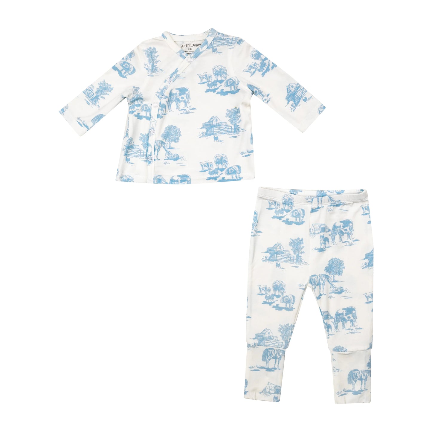 Angel Dear Farm Toile BLUE TMH Set