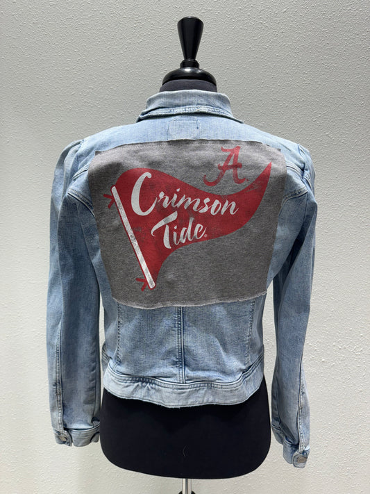 Vintage Repurposed Alabama Jean Jacket