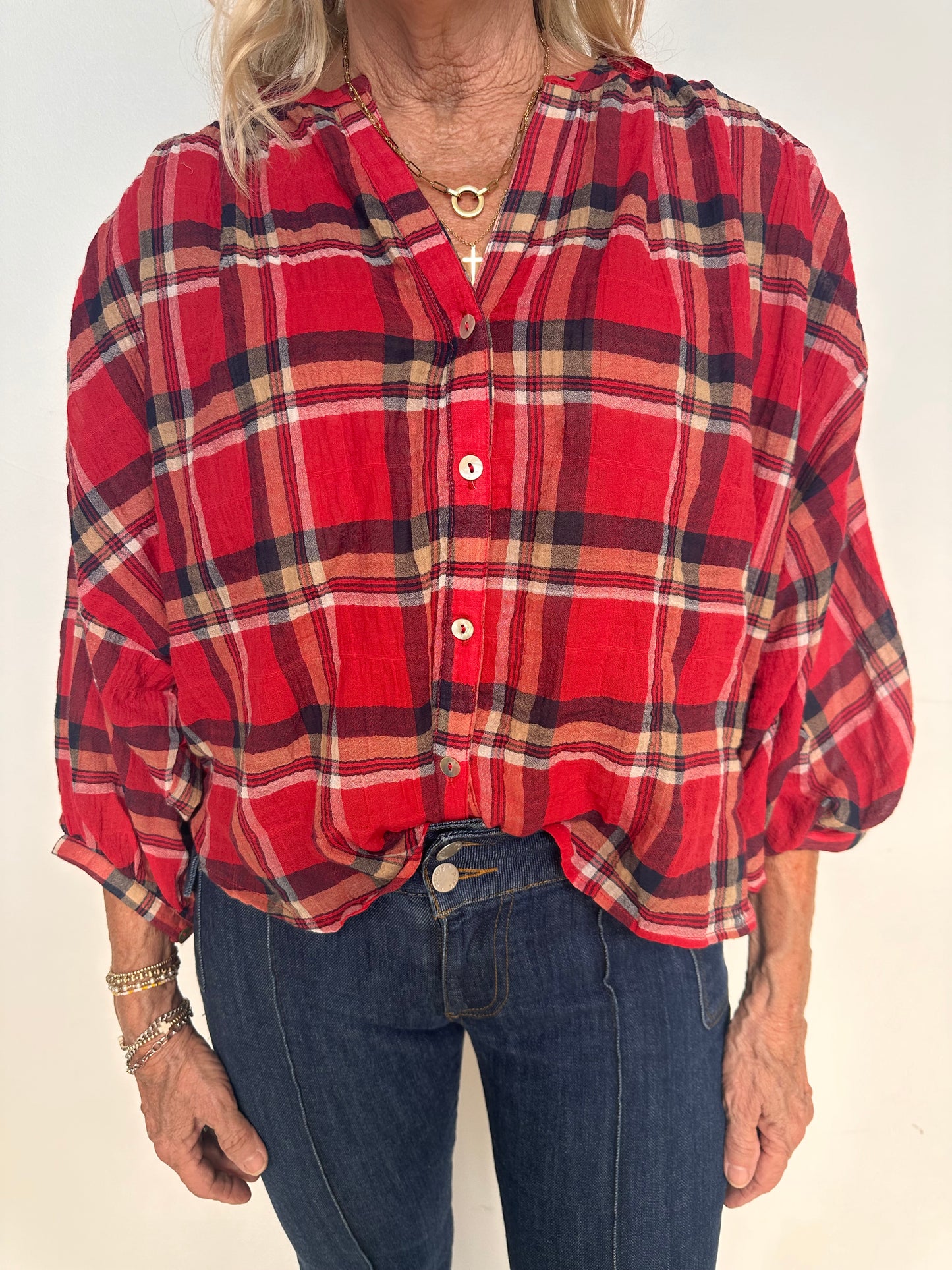 Gauze Balloon Sleeve