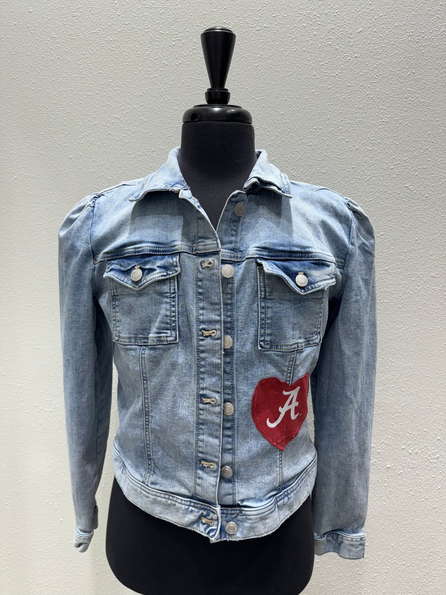 Vintage Repurposed Alabama Jean Jacket