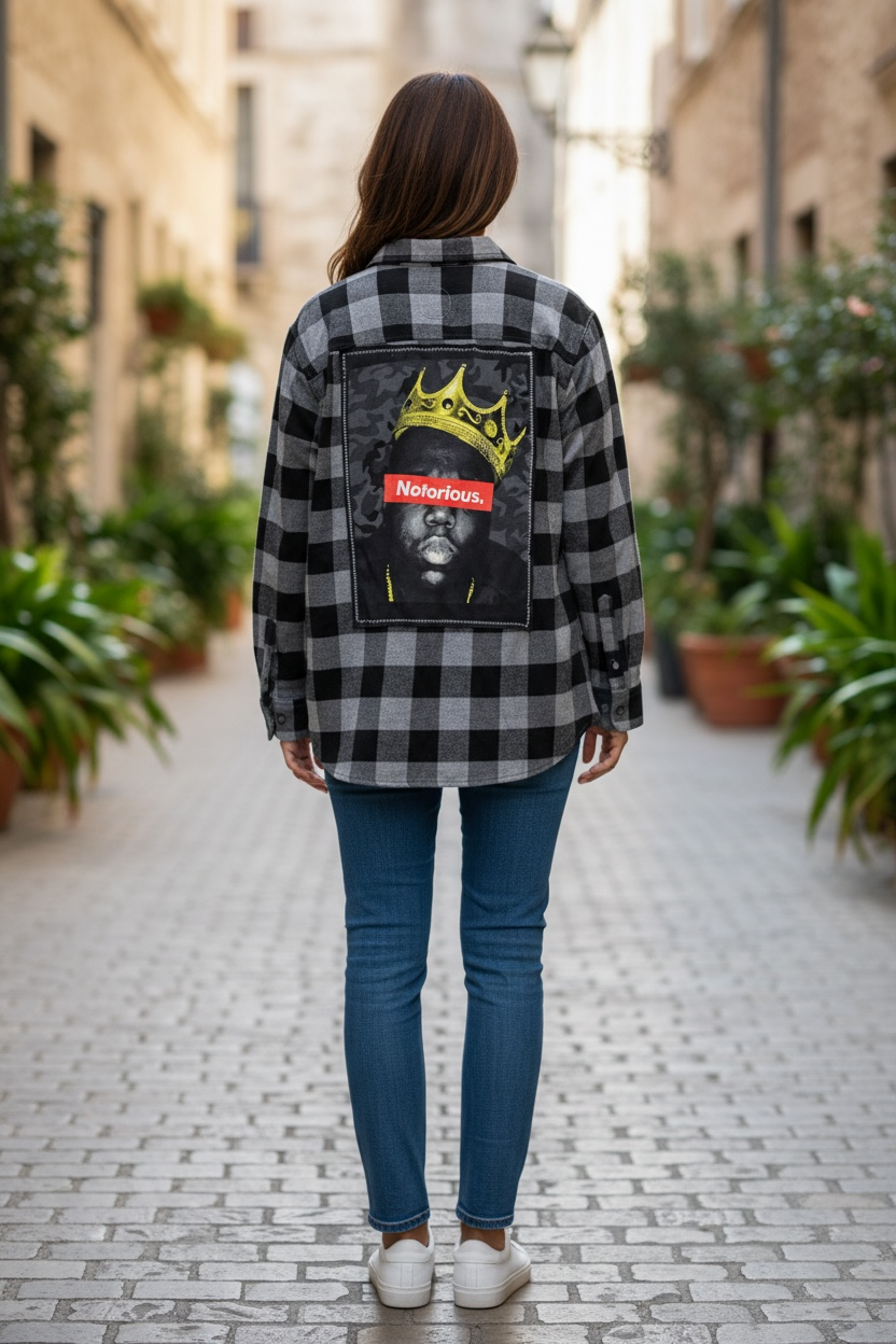 Vintage Repurposed Button Downs Notorious BIG