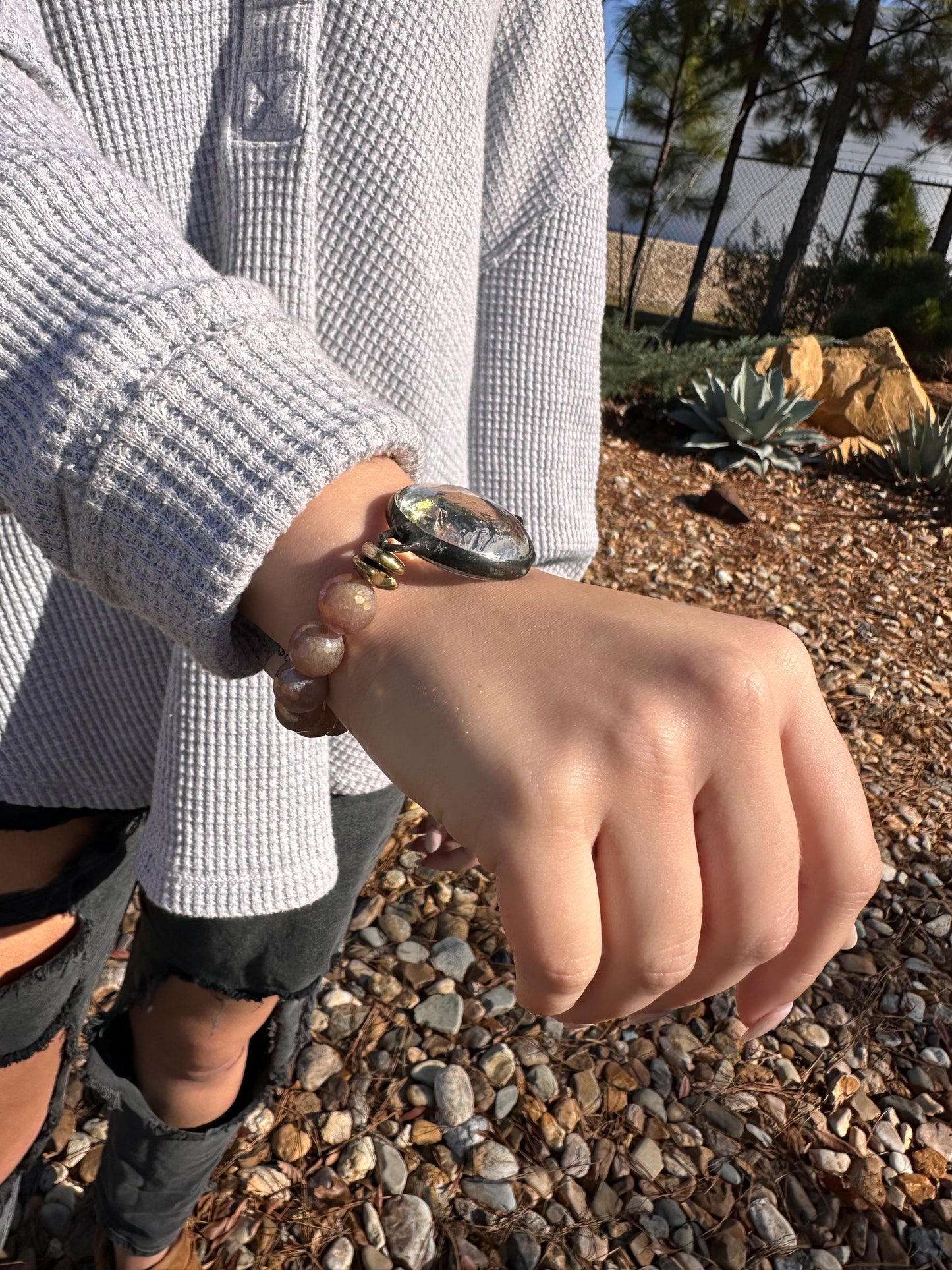 Round Soldered Statement Bracelet