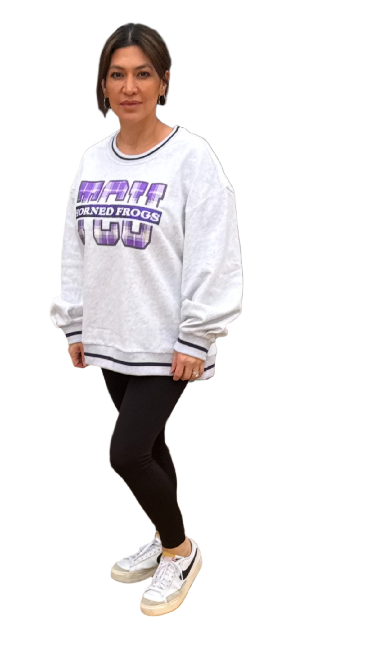 TCU Horned Frogs Plaid Letter