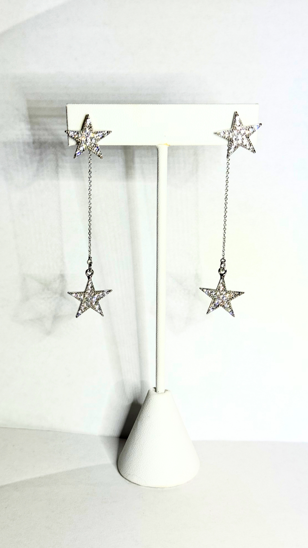 Double Star Drop Earring