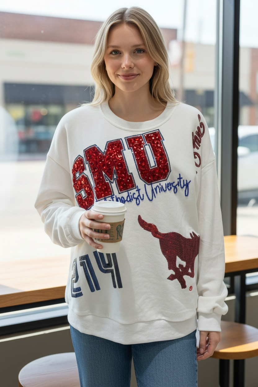 Queen of Sparkles SMU Sweatshirt
