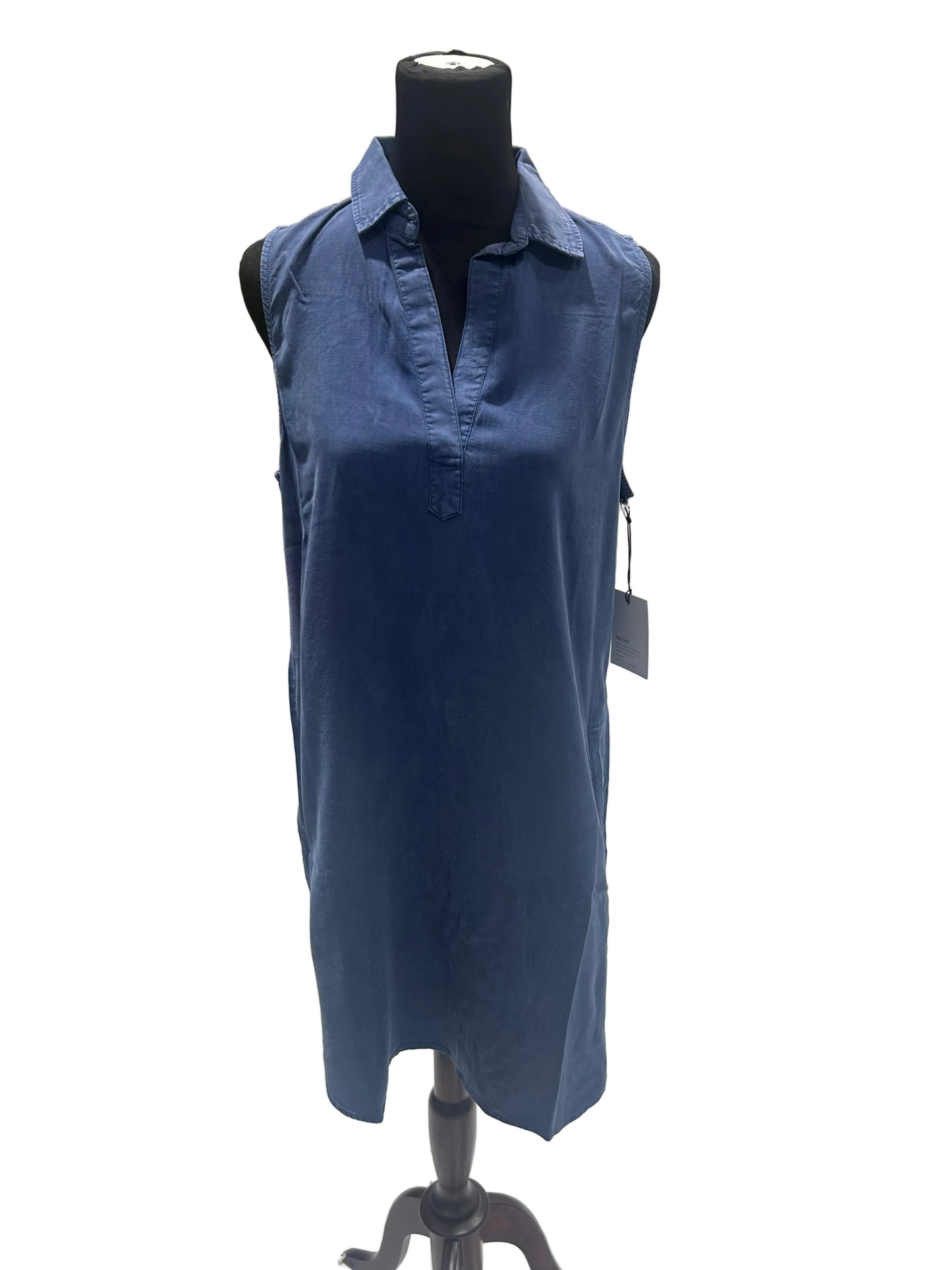 Bella Dahl Sleeveless A line Dress-Navy