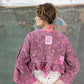 Magnolia Pearl   JACKET 833-POMGR-OS  Quilted Lise Lotte Piano Shawl