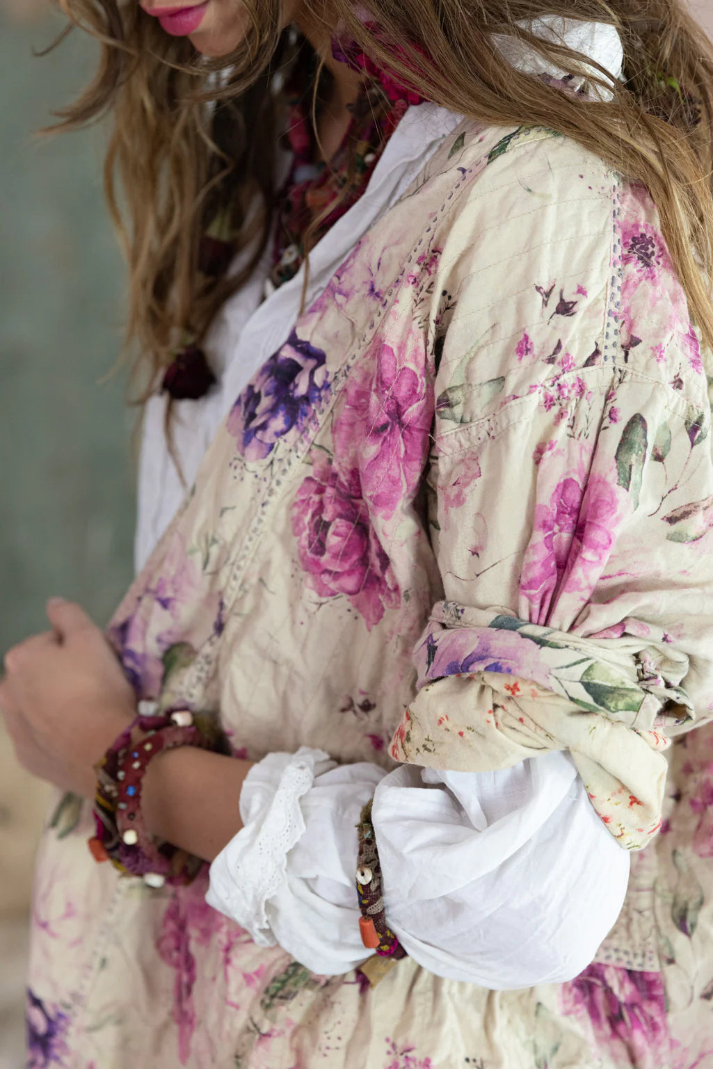 Magnolia Pearl JACKET 901-PHLOX-OS  Floral Ettiene Kimono