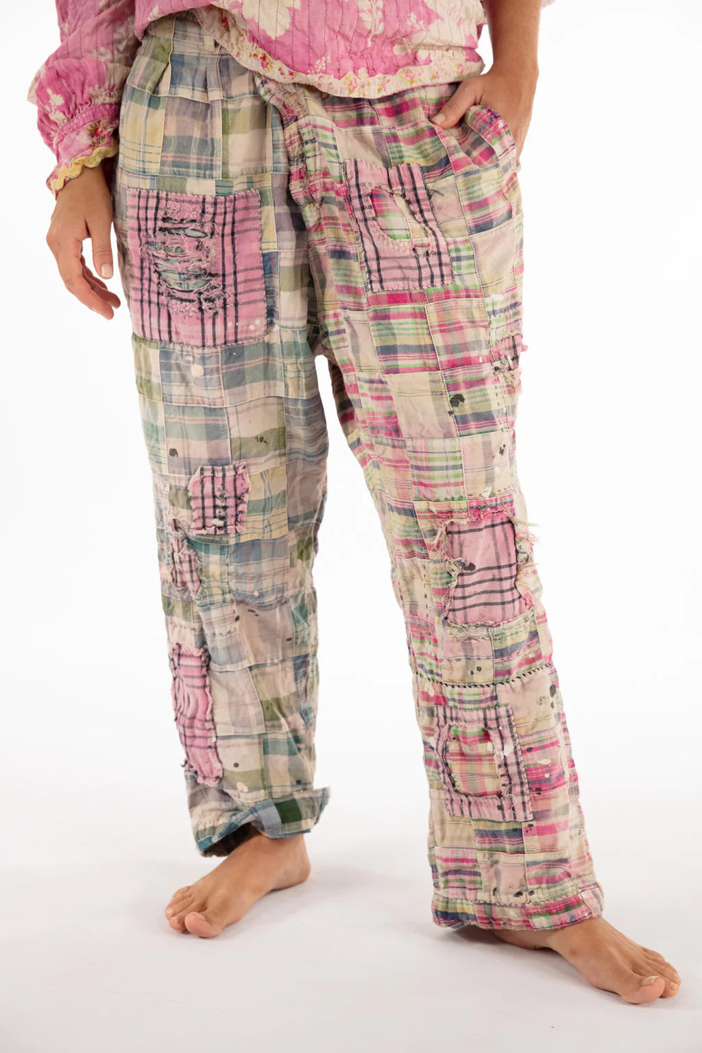 Magnolia Pearl PANTS 510-MADRP-OS  Patchwork Charmie Trousers