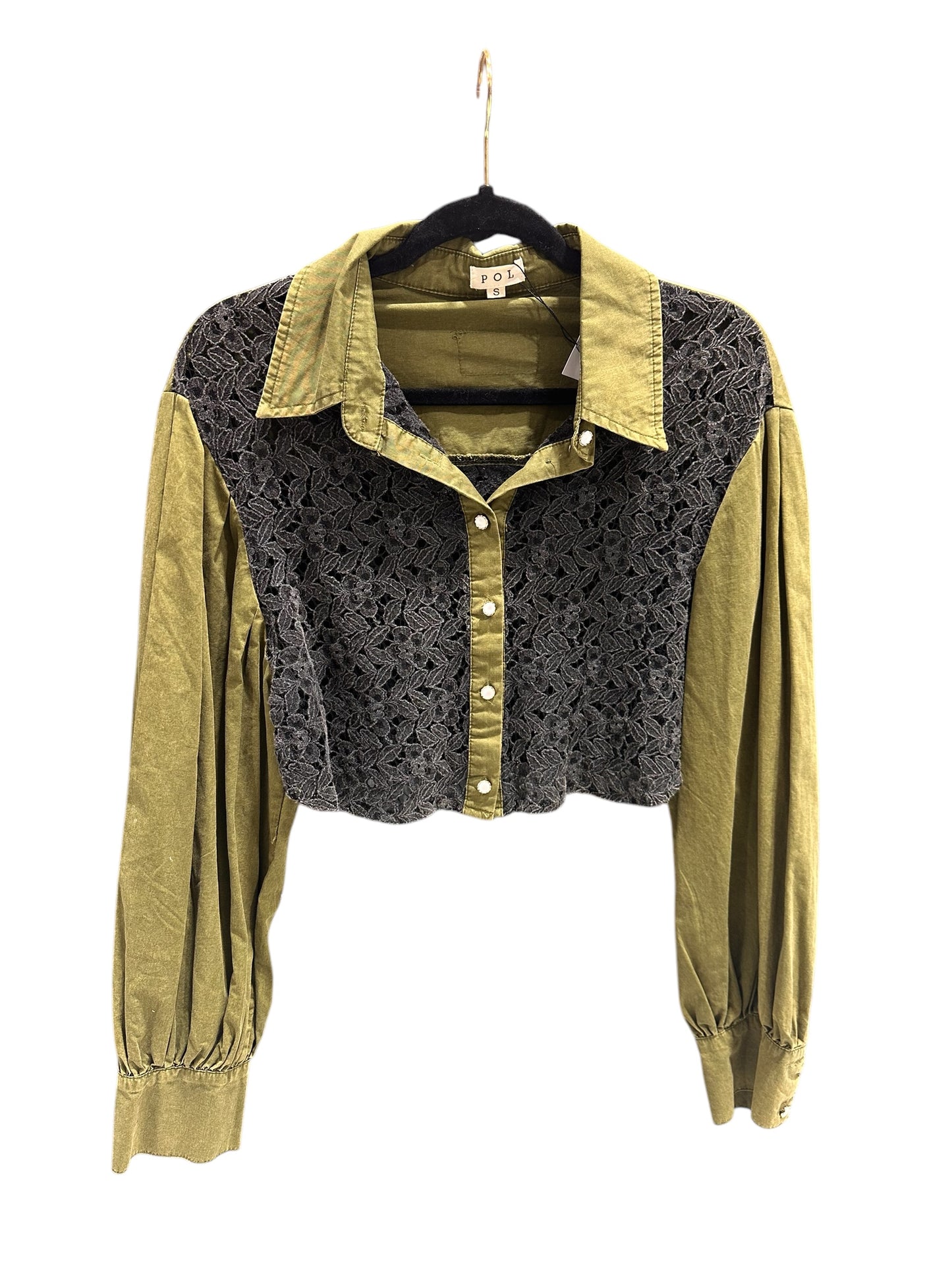 Cropped Olive Green Top