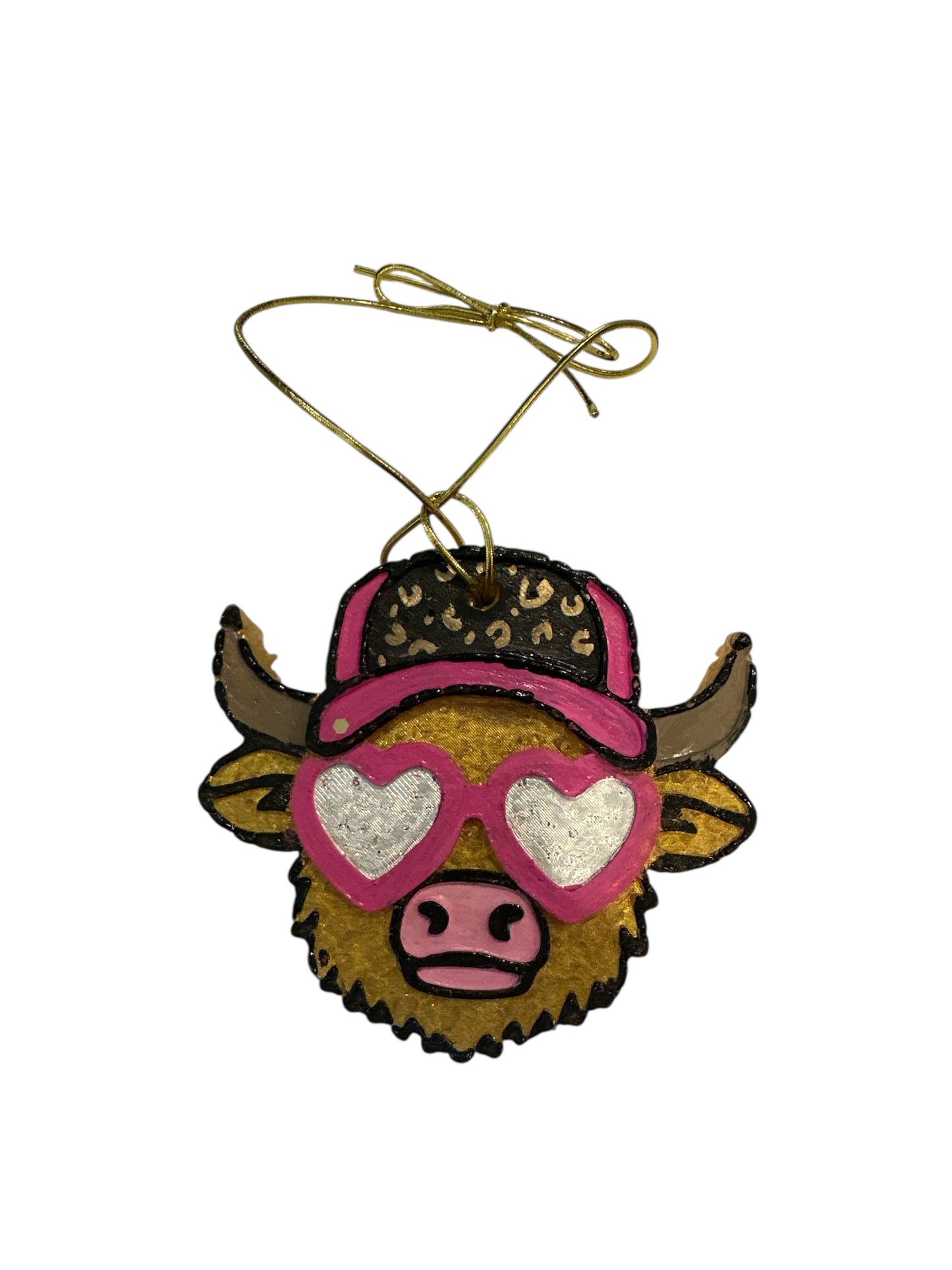 Cow with SunGlasses Air Fresener