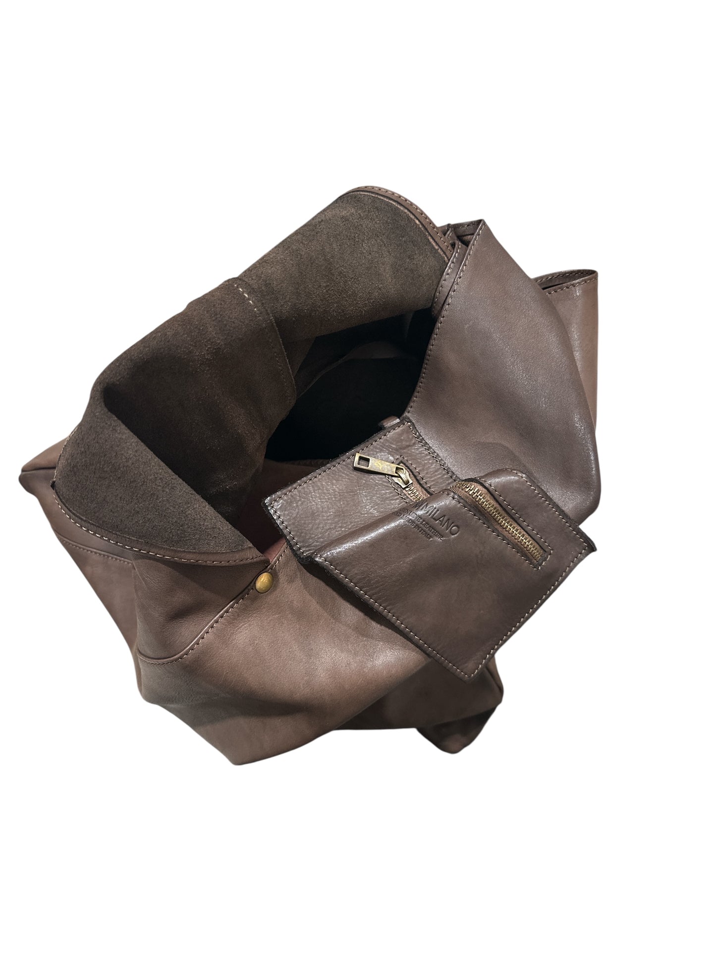 Leather Tote Handbag Milio Milano