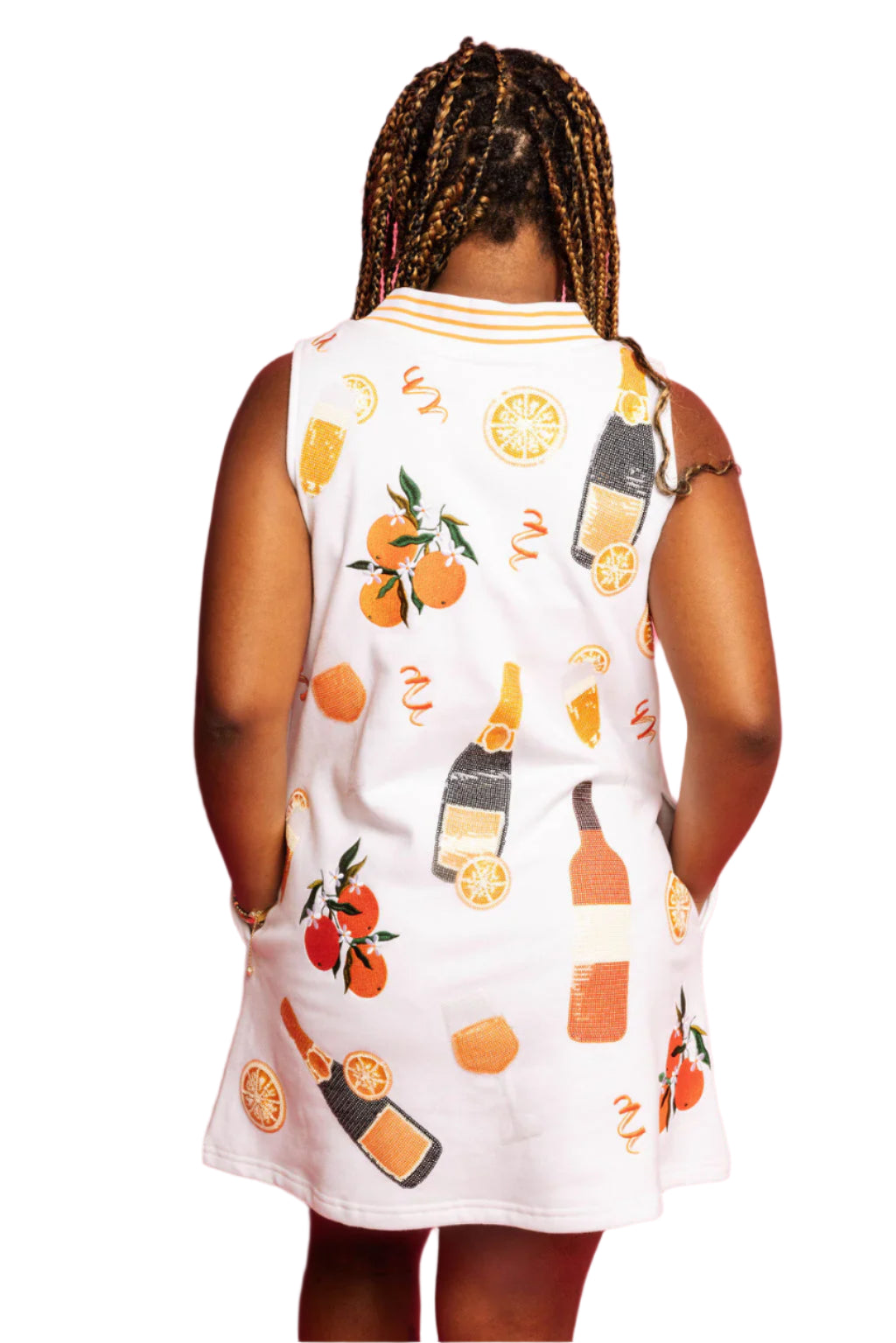 QOS White Mimosa Tank Dress