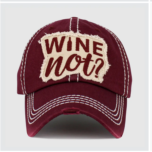 Wine Not Baseball Cap