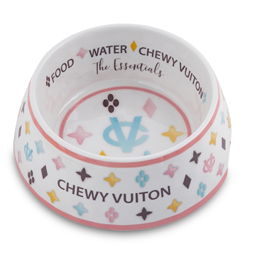 Chewy Vuiton Pet Bowls