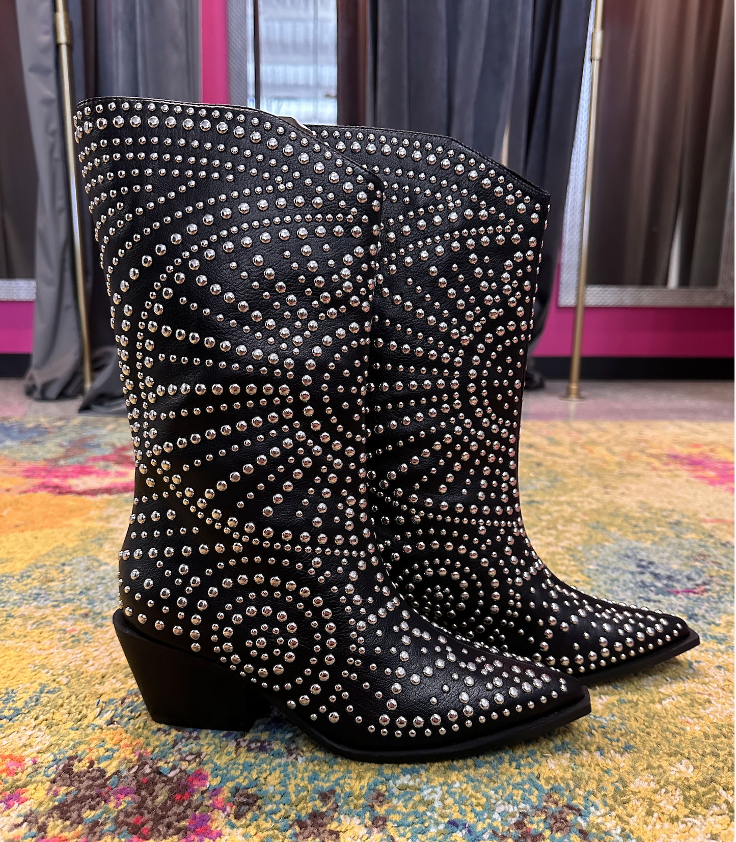 Billini Yori-Black Studded Boots