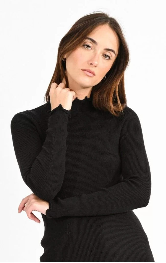 Pullover Mock Neck Sweater