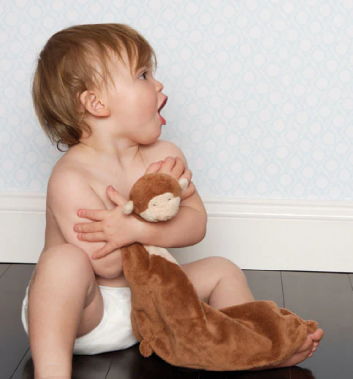 Angel Dear Lovie Blanket - Brown Monkey Blankie