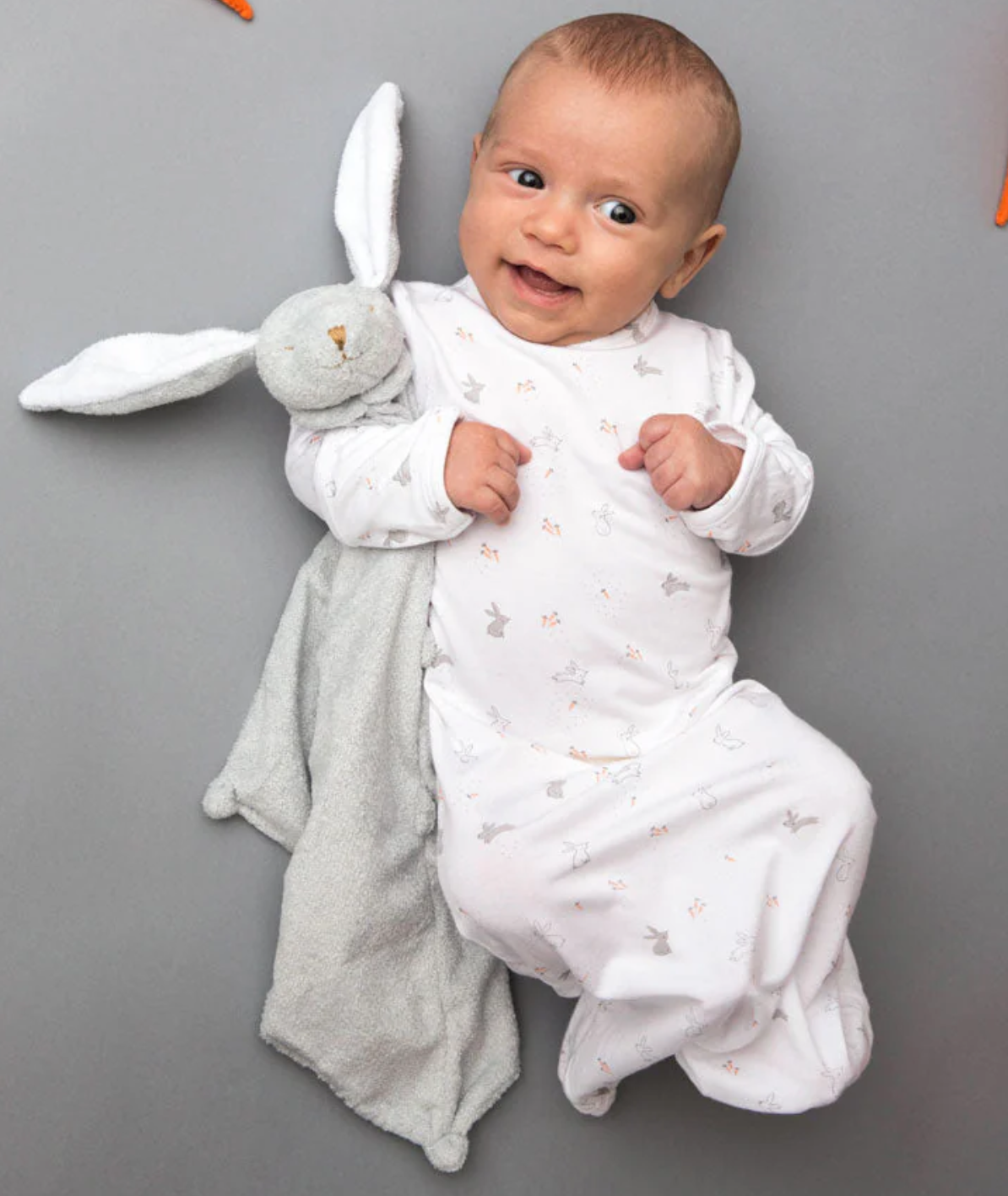 Angel Dear Lovie Blankie Grey Bunny