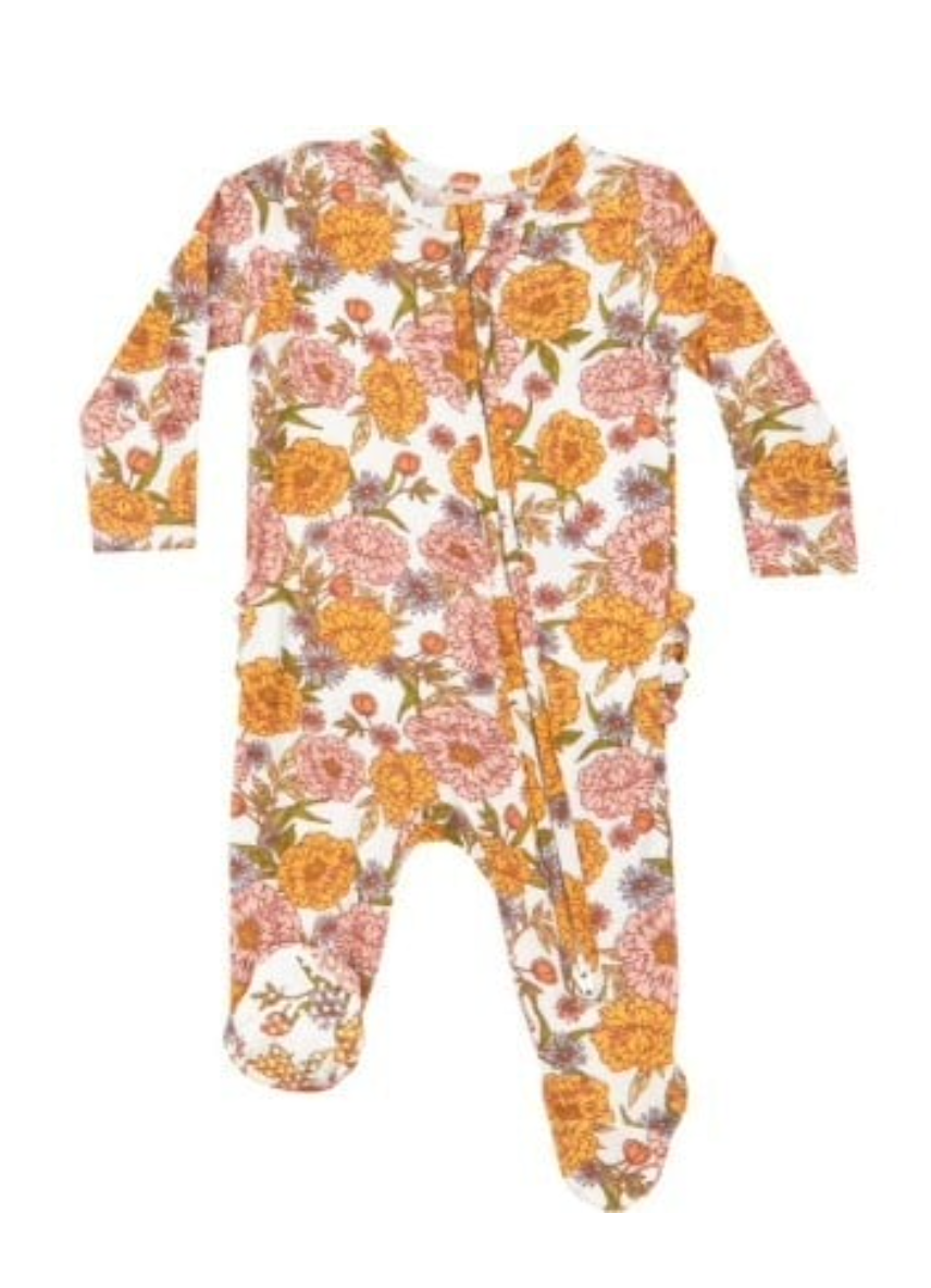 Angel Dear Ambers Floral Footie