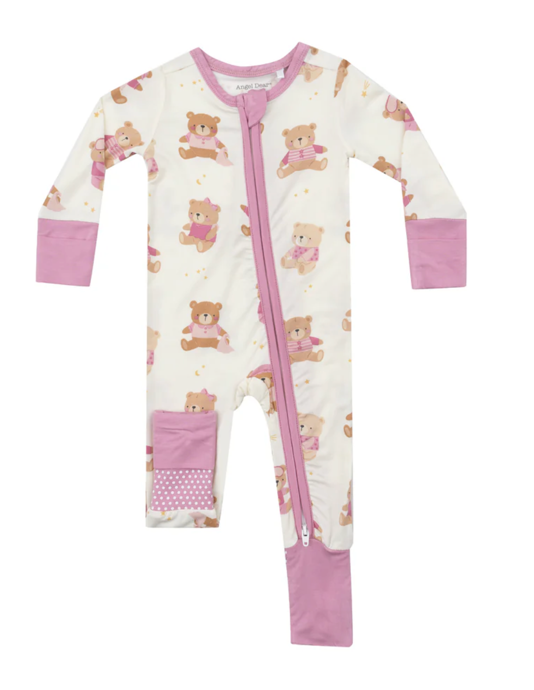 Angel Dear Teddy Bears Pink Romper