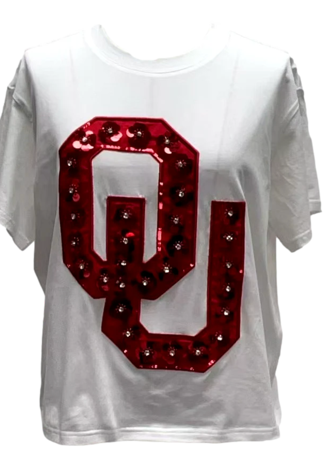 Queen of Sparkles OU Sequin Flower Tee