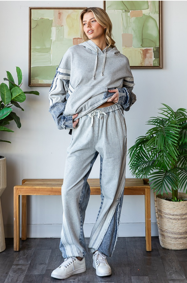 Washed Knit Denim Mix SET