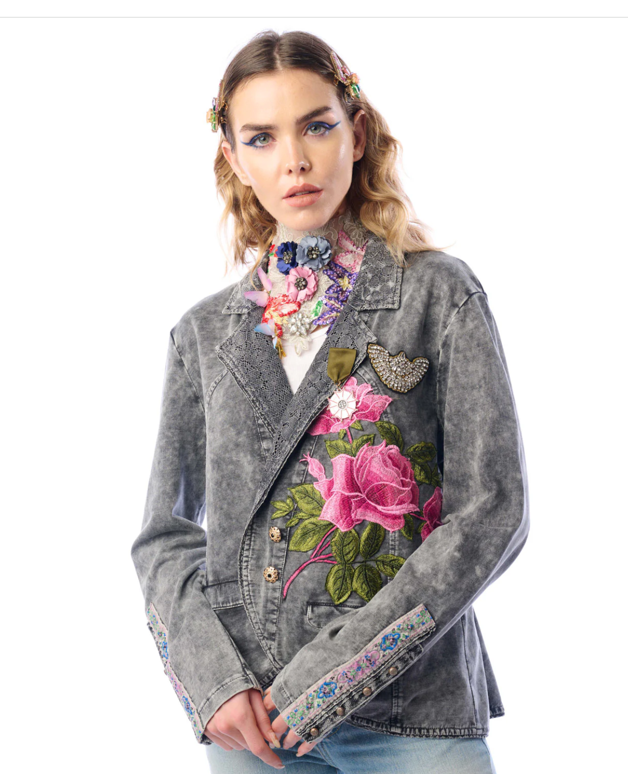 Aratta Colonel Jacket-Charcoal