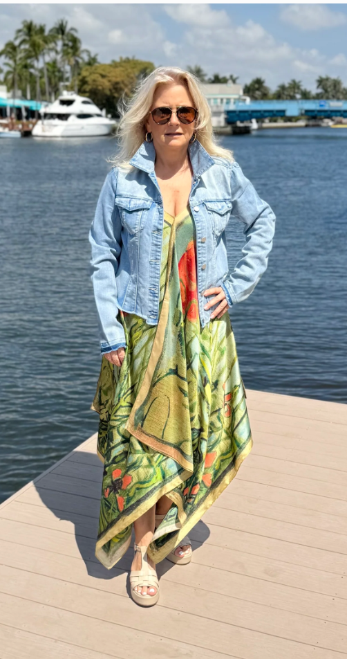 Silk Scarf Dress / My Poppy