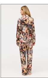 Johnny Was Carly PJ Set TEYROS Scarf