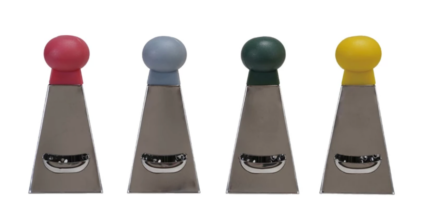 Stainless Steel Mini 3 Sided Grater, 4 Colors