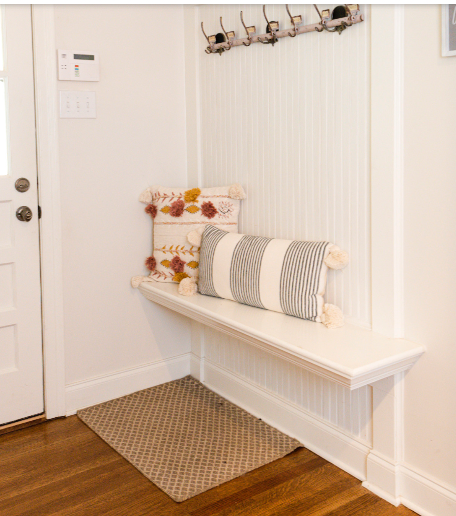 20" Cotton Embroidered Pillow w/ Tassels