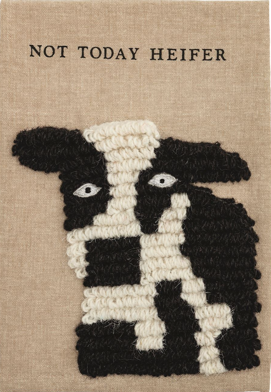 Cow Embroidery Towel