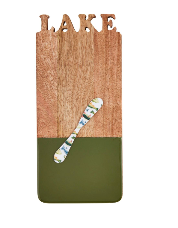 Lake Word Cut Out Board Rectangle