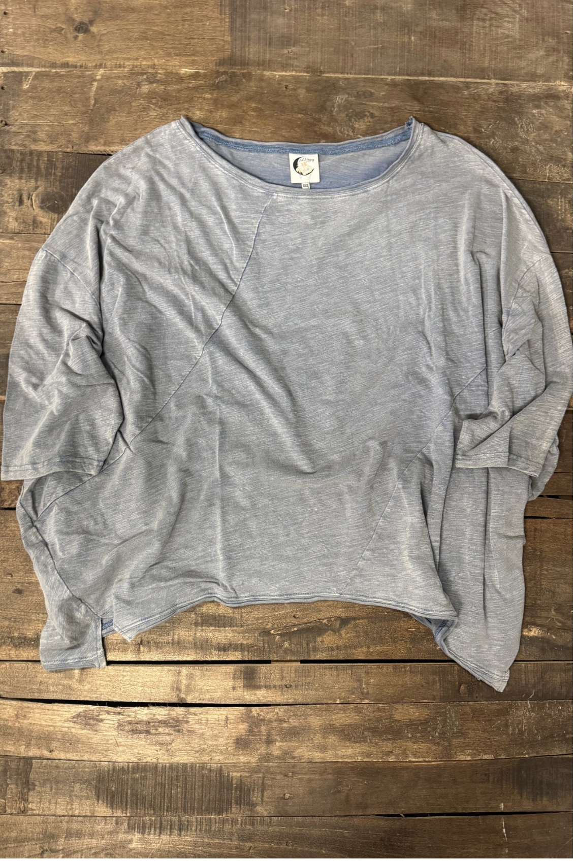 Be Free Top -Vintage Denim
