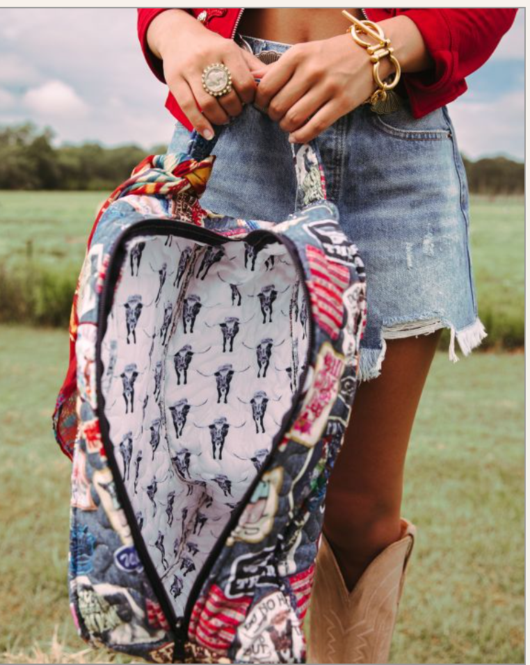JG Ida Mae Patches Boot Bag