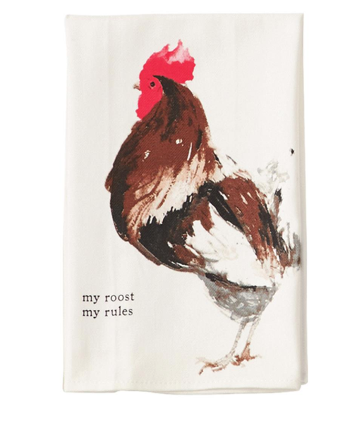 My Roost My Rules Tea Towel