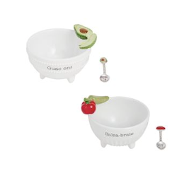 Guacamole Icon Dip Bowl Set
