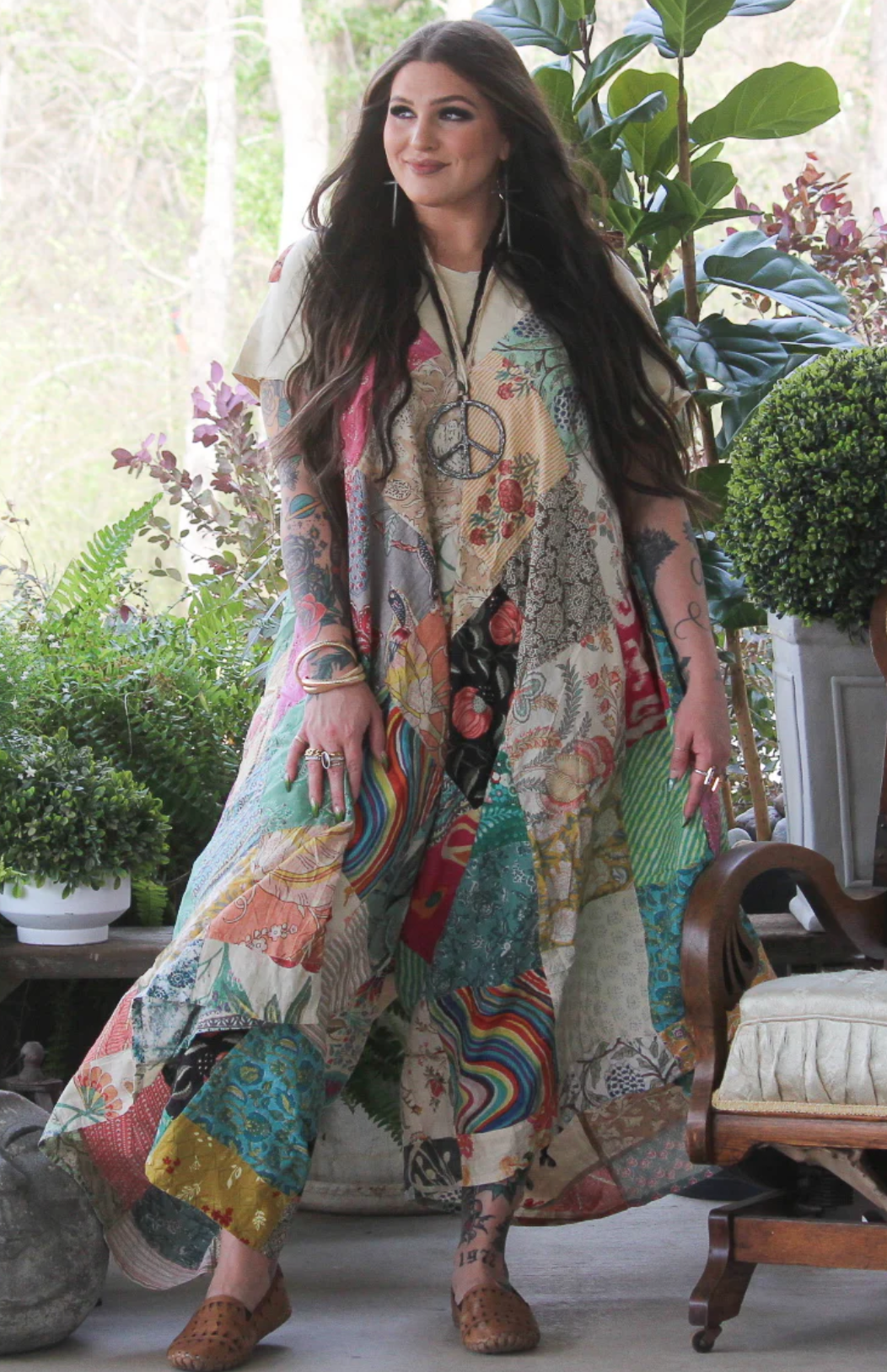 Jaded Gypsy Patchwork Sunrise Jumpsuit