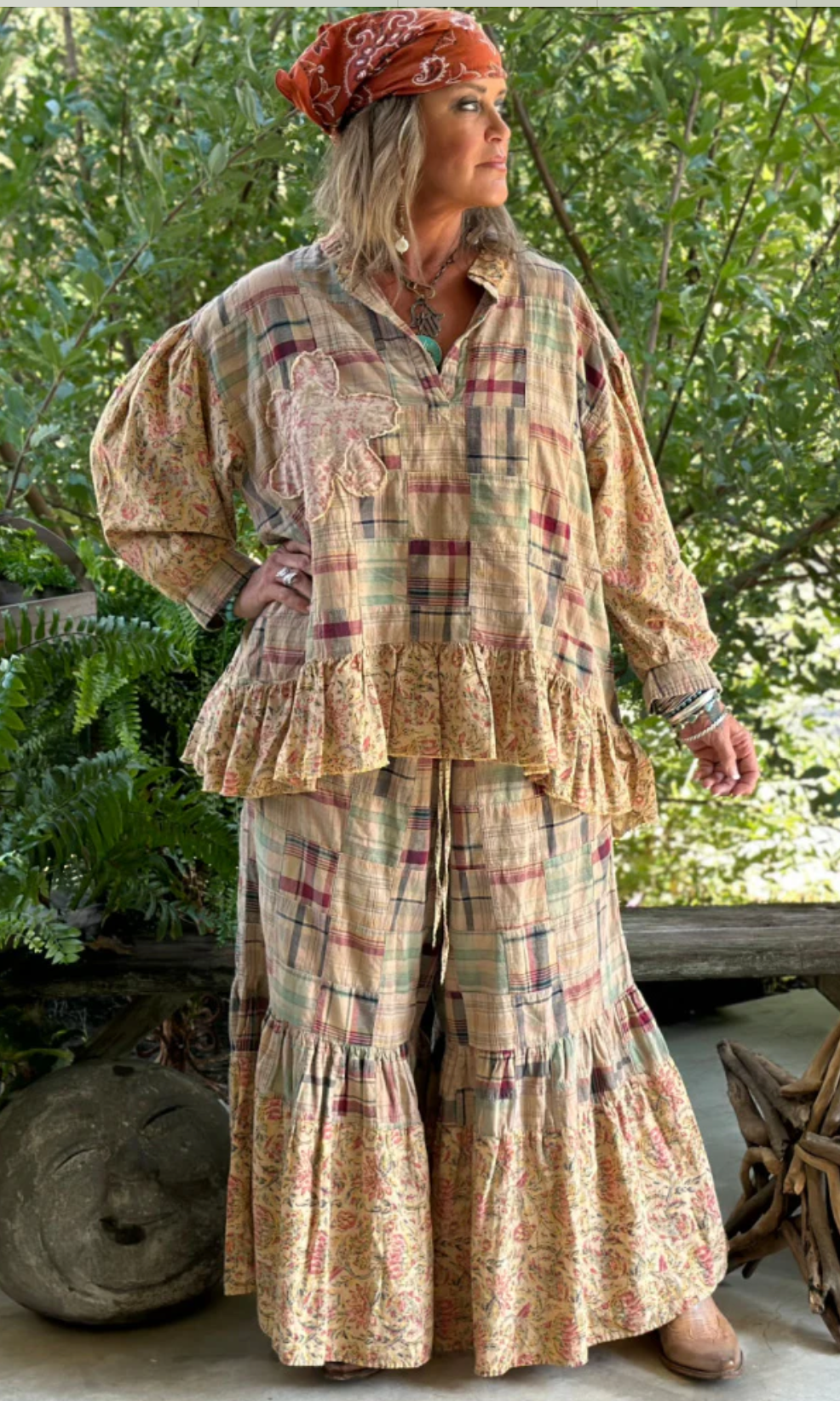 Jaded Gypsy All You Need Ruffle Pants-OS