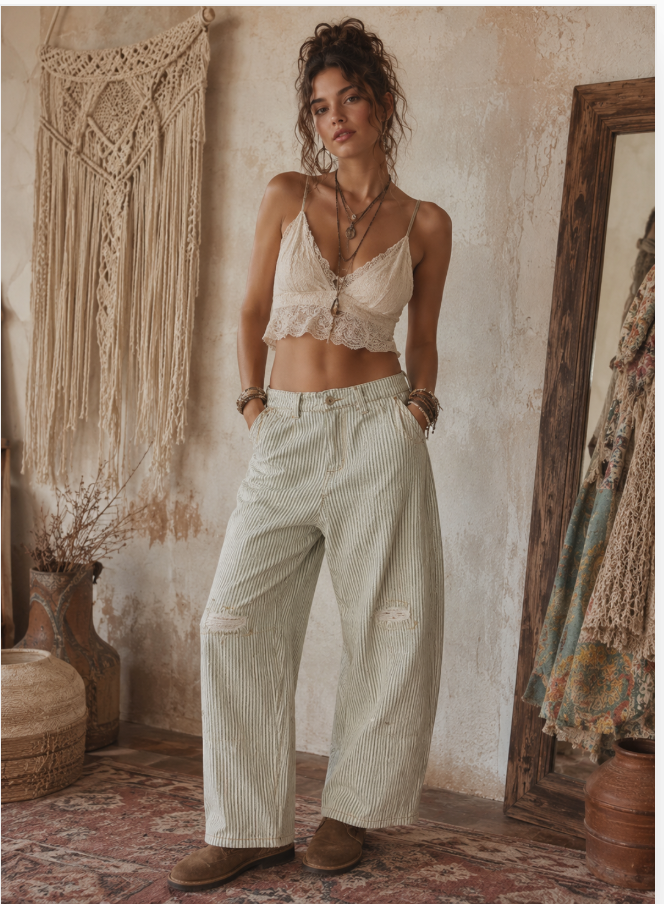 Jaded Gypsy Barrel of Dreams-Olive Stripe